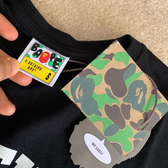 Bape A Bathing Black Ape Head Tee Small - Picture 3 of 5